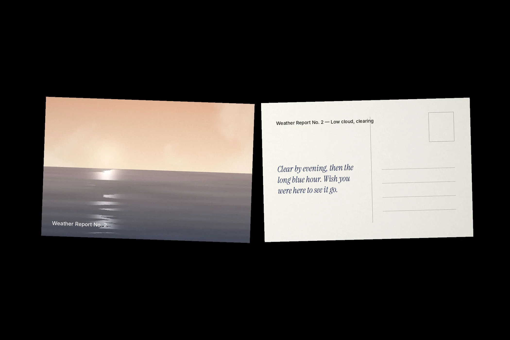 Weather Report, Twelve postcards — image 2 of 3